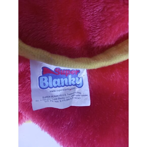 Ryans World Super Blanky Throw Blanket Orange Fleece Super Soft - Picture 3 of 7